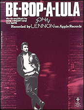 Sheet music for John Lennon's version of Be Bop A Lula from his Rock 'n' Roll LP.