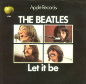Picture sleeve for The Beatles hit song Let It Be.