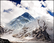 Mount Everest, the highest mountain on the planet, is located in the Himalaya Mountains in India.