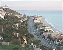The Pacific Coast Highway in California, home to the rich and famous. John Lennon rented a house here in 1974.