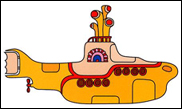 An iconic symbol of goodness against evil, the Yellow Submarine.