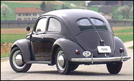 1948 Volkswagen automobile, one of the most popular cars in the history of motor vehicles.