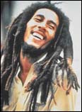 Bob Marley, the king of Reggae.