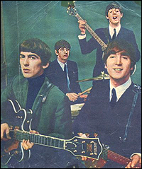 An early Beatles pinup from the Beatlemania days.