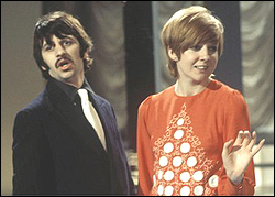 Ringo Starr during his appearance on the UK show, Cilla, with series star, Cilla Black.