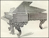 An old Steinway grand piano.