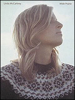 Linda McCartney on the cover of her only single album, released after her death by Paul McCartney, Wide Prairie.