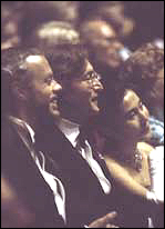John and Yoko at President Jimmy Carter's Inauguaral Concert. Although Lennon was no longer a political activist, he took interest in the goings on in American and international politics.