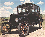 Henry Ford's Model-T automobile.