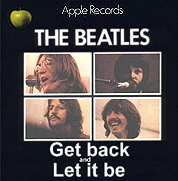 Picture sleeve for the Get Back and Let It Be single by The Beatles.