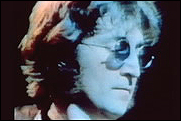 John Lennon during his One To One concert at Madison Square Garden in New York City, circa 1972.