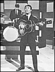 John Lennon during The Beatles appearance on Thank Your Lucky Stars in January 1963.