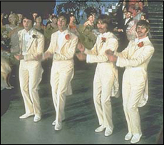The Beatles in the big finale of Magical Mystery Tour.
