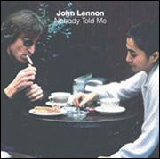 Picture sleeve for John Lennon's single, Nobody Told Me.