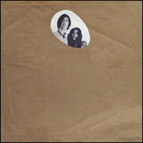 The Two Virgins album with the brown paper bag cover.