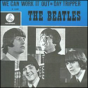 Picture sleeve for The Beatles single, We Can Work It Out.