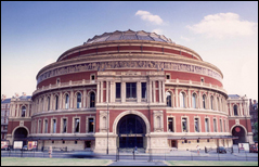 The Royal Albert Hall. "Now you know how many holes it takes to fill the Albert Hall" is a line from A Day In The Life.