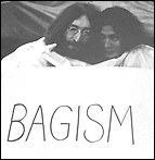 John and Yoko preaching Bagism.