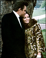 Johnny Cash and June Carter.