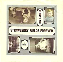 Picture sleeve for Penny Lane and Strawberry Fields Forever.