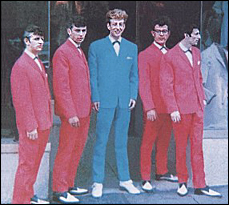 Rory Storm and the Hurricanes. Ringo Starr is pictured far left.