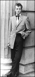 An example of Teddy Boy dressing in the late 1950s in England. It was all the rage and the Beatles started out as teddy boys.