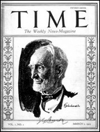 The cover of the first issue of Time magazine, March 3, 1923.