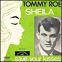 Picture sleeve for Tommy Roe's hit Sheila.