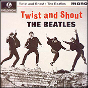 A picture sleeve for The Beatles hit, Twist and Shout.