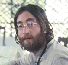 John Lennon in India, spring of 1968.