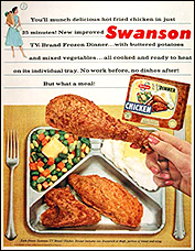 The all-American TV dinner, what every Baby Boomer had to grow to love.