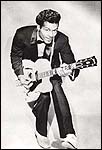 Chuck Berry, one of the most famous rock and roll stars of all time, was known for his "duckwalk" while playing his guitar.