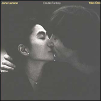 John Lennon and Yoko Ono on the cover of their album Double Fantasy. This was John Lennon's final studio LP.