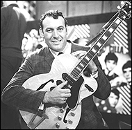 Carl Perkins was greatly admired by all the Beatles, especially George Harrison, who loved the rockabilly performer's guitar style.