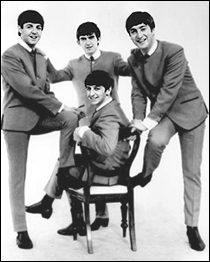The Beatles cleaned up well in their high-fashion, custom-made collarless suits.