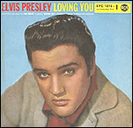 An early Elvis Presley EP (extended play) record.