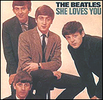 The Beatles' She Loves You picture sleeve.