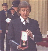 The Cute Beatle becomes Sir Paul McCartney when he is Knighted by the Queen of England.