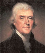Thomas Jefferson, the third President of the United States.